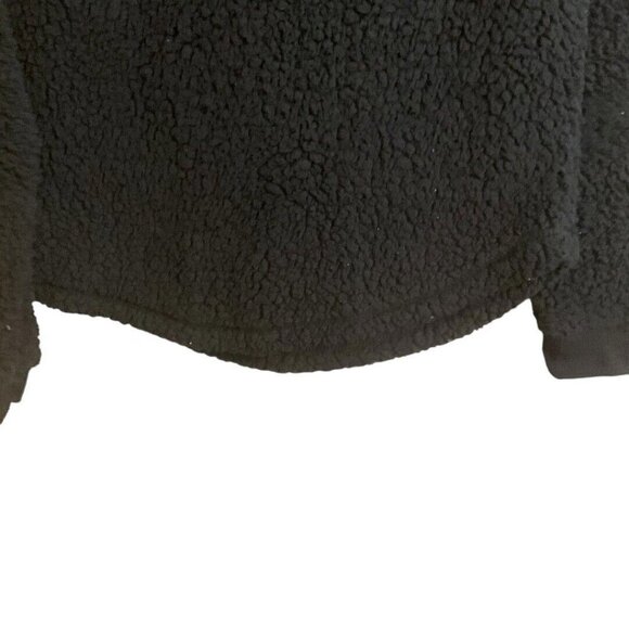 Sonoma Ladies Intimates Black Fleece Size M Sweatshirt Soft Fluffy Cozy Top - Picture 6 of 6
